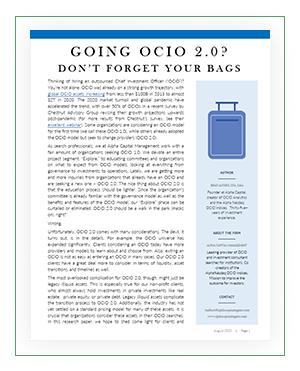 Going OCIO 2.0? Don’t Forget Your Bags report cover