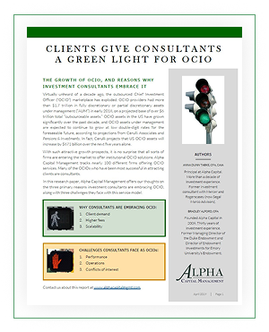 Clients Give Consultants a Green Light for OCIO report cover