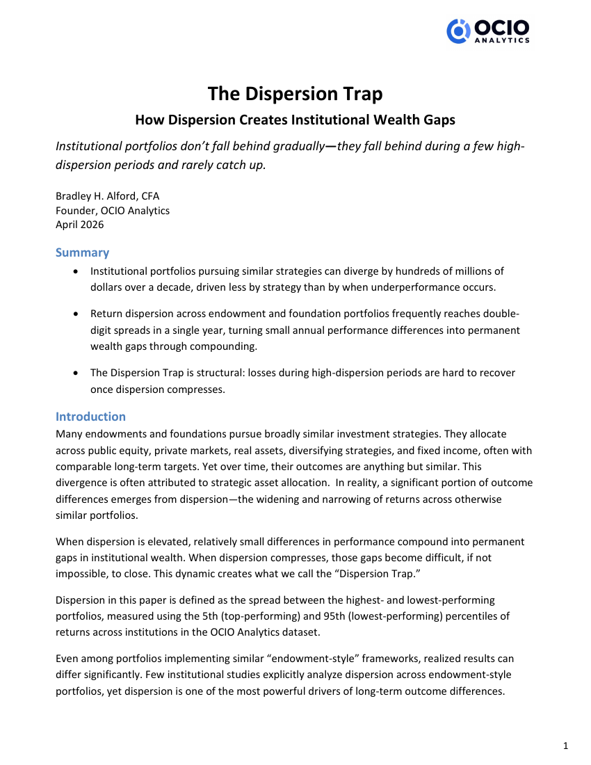 The Dispersion Trap report cover